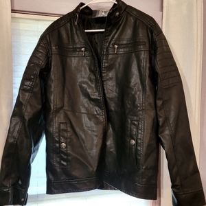 Faux leather jacket